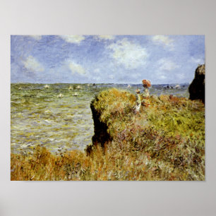 A Walk on the Cliffs at Pourville Poster
