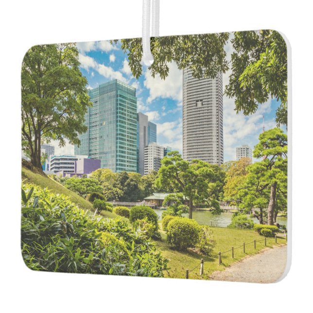 A walk through Hama Rikyu gardens, Tokyo Car Air Freshener (Left)