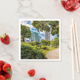 A walk through Hama Rikyu gardens, Tokyo Napkin