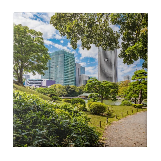 A walk through Hama Rikyu gardens, Tokyo Tile (Front)