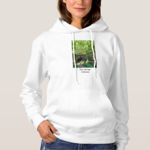 A Walkway Bridge Through Woodlands Hoodie