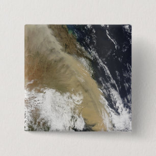 A wall of dust stretched from northern Queensla 15 Cm Square Badge