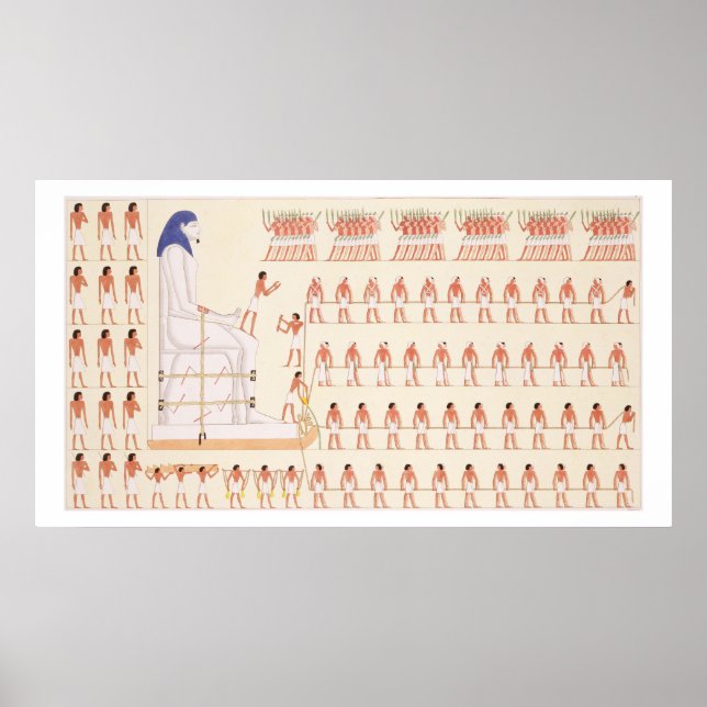 A wall painting at Beni Hasan depicting the moving Poster (Front)