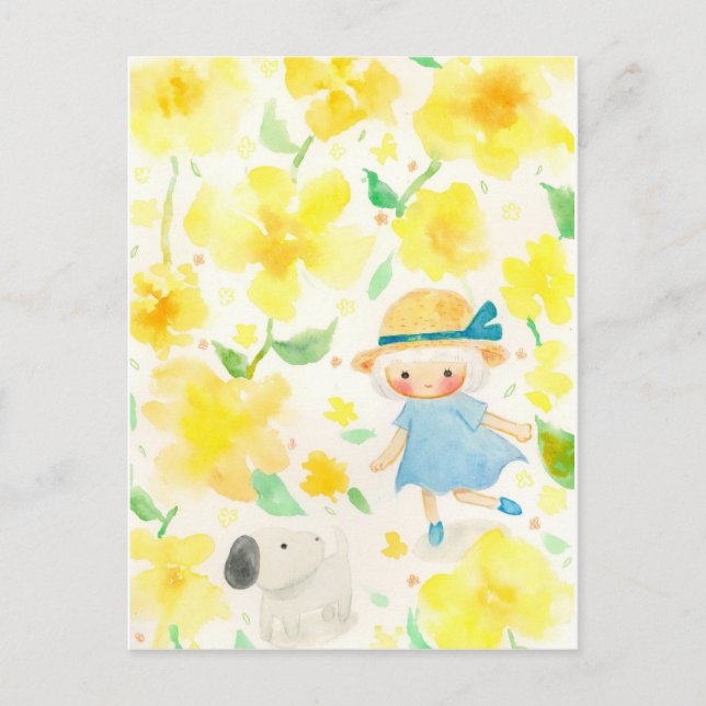 a wanton walk holiday postcard (Front)