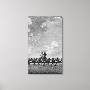 A War Canoe of New Zealand Canvas Print