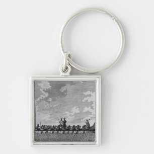 A War Canoe of New Zealand Key Ring