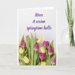 **A WARM SPRINGTIME/EASTER HELLO** CARD