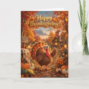 A Warm Thanksgiving Welcome Card