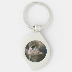 A Water Baby Found in Seashell by Bikini Nymph Key Ring