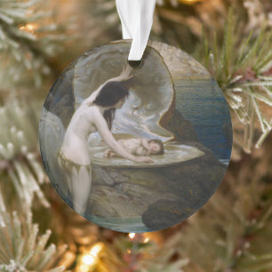 A Water Baby Found in Seashell by Bikini Nymph Ornament