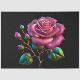 A Watercolor Rose Clipart Series Design 8 Tissue Paper