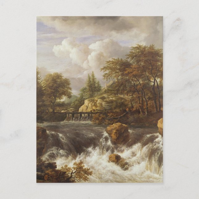 A Waterfall in a Rocky Landscape, c.1660-70 Postcard (Front)