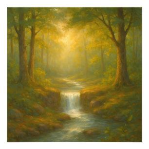 A Waterfall's Whisper in Eternal Nature Photo Print