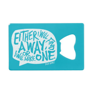 A Way Typography Motivational Quote