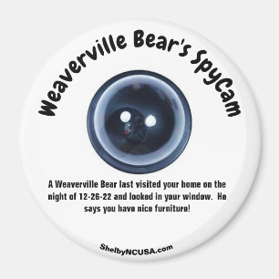 A Wearvillle Bear's SpyCam magnet