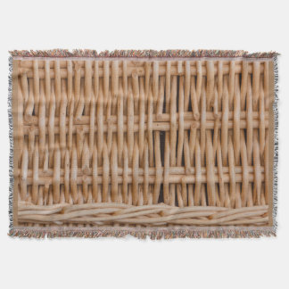 a weave of a hamper on Throw Blanket