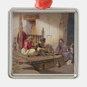 A weaver in Esna, one of 24 illustrations produced Metal Tree Decoration