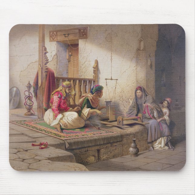 A weaver in Esna, one of 24 illustrations produced Mouse Pad (Front)
