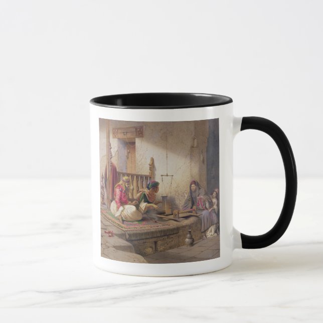 A weaver in Esna, one of 24 illustrations produced Mug (Right)