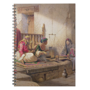 A weaver in Esna, one of 24 illustrations produced Spiral Notebook