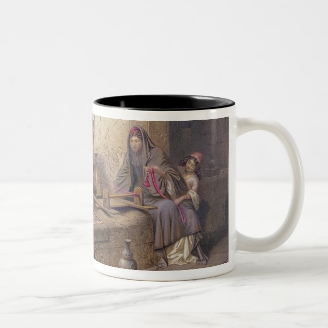 A weaver in Esna, one of 24 illustrations produced Two-Tone Coffee Mug (Right)