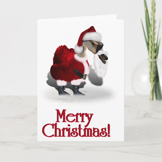 A Web Footed Christmas Holiday Card (Front)