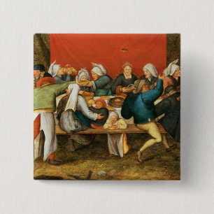 A Wedding Feast 15 Cm Square Badge