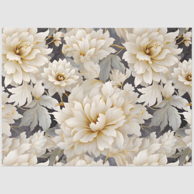 A Wedding Floral Series Design 10 Tissue Paper (Front)