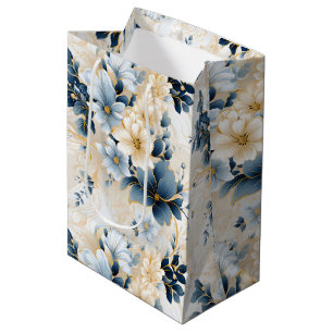 A Wedding Floral Series Design 12 Medium Gift Bag