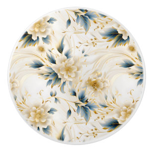 A Wedding Floral Series Design 1 Ceramic Knob
