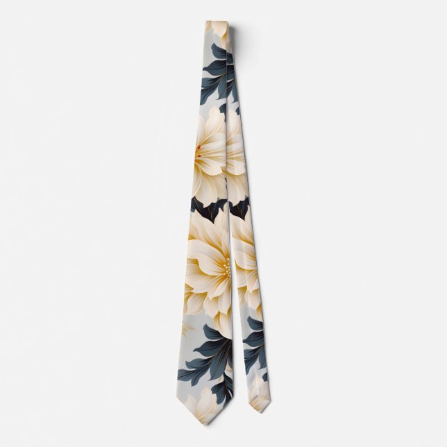 A Wedding Floral Series Design 2 Tie (Front)