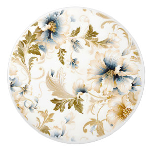 A Wedding Floral Series Design 3 Ceramic Knob