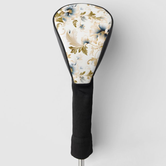 A Wedding Floral Series Design 3 Golf Head Cover (Front)