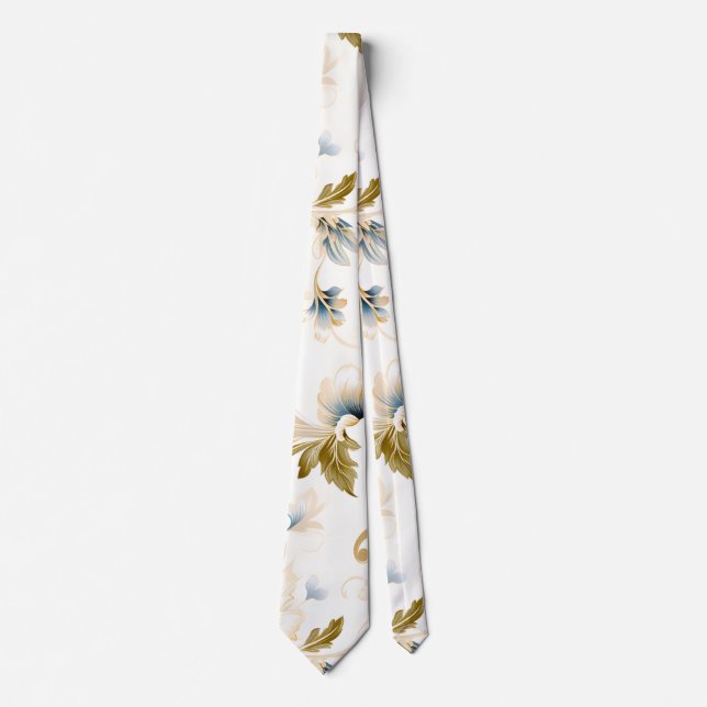A Wedding Floral Series Design 3 Tie (Front)