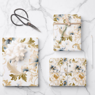 A Wedding Floral Series Design 3 Wrapping Paper Sheet