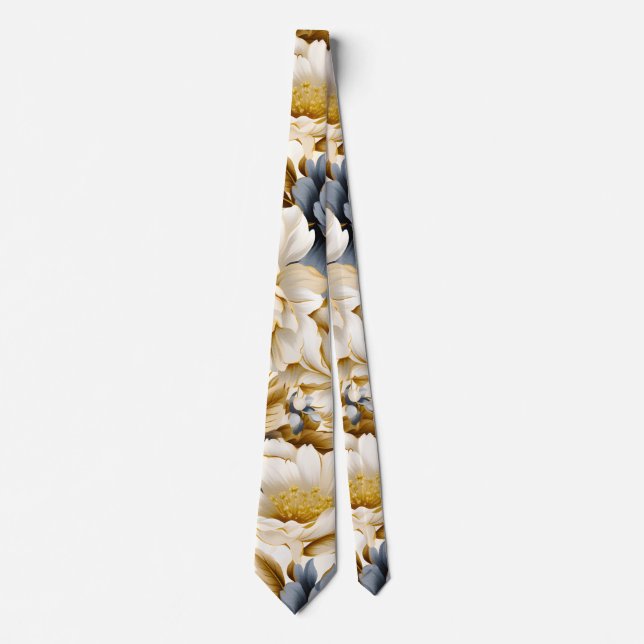 A Wedding Floral Series Design 5 Tie (Front)