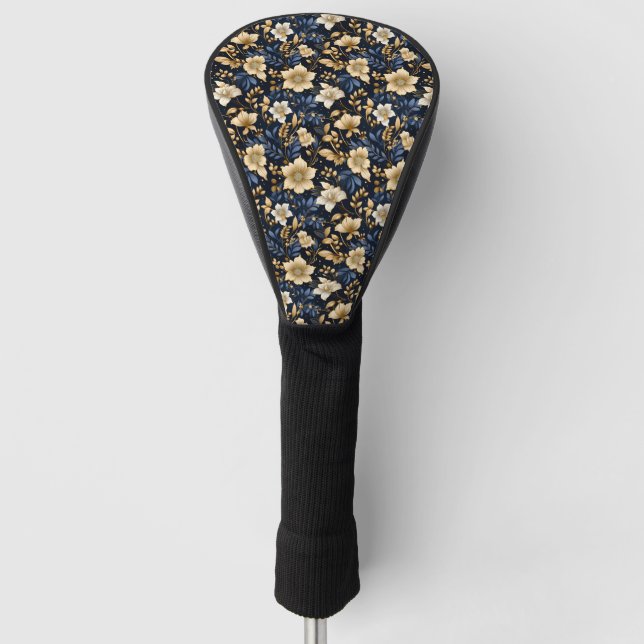 A Wedding Floral Series Design 6 Golf Head Cover (Front)
