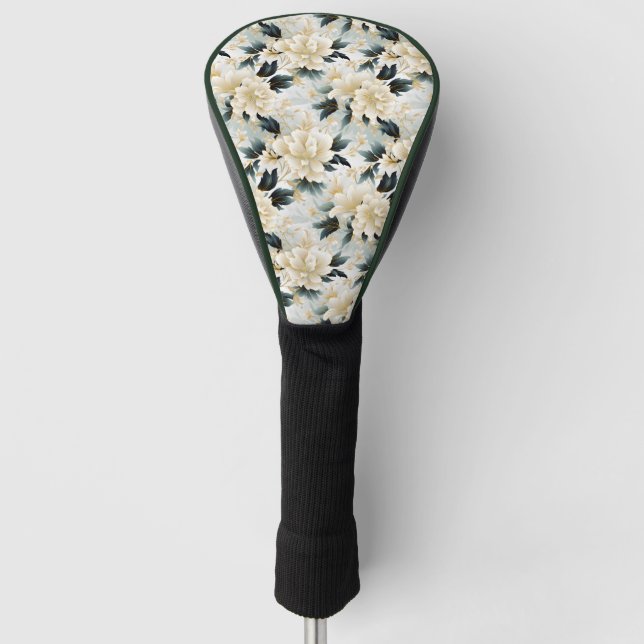 A Wedding Floral Series Design 7 Golf Head Cover (Front)