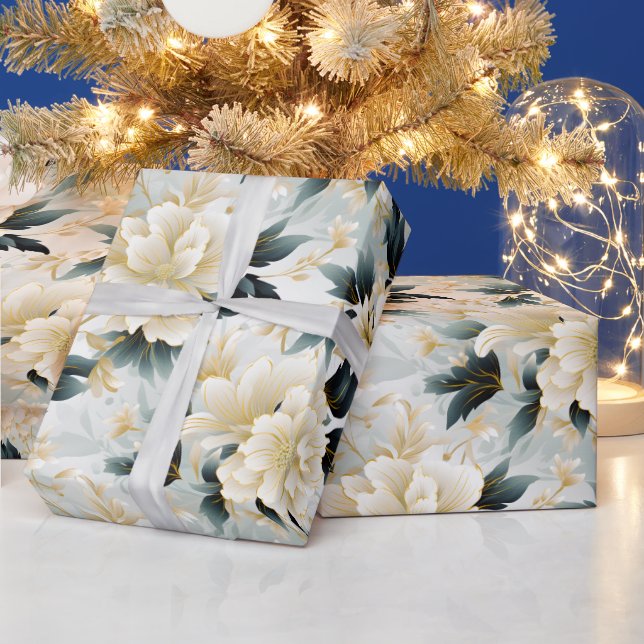A Wedding Floral Series Design 7 Wrapping Paper (Holidays)
