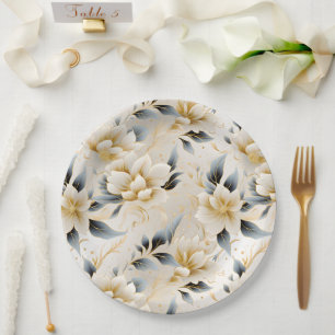 A Wedding Floral Series Design 9 Paper Plate