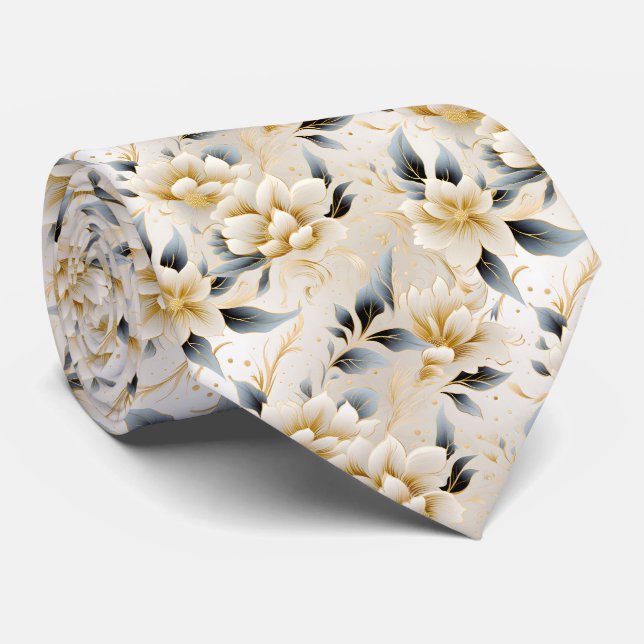 A Wedding Floral Series Design 9 Tie (Rolled)