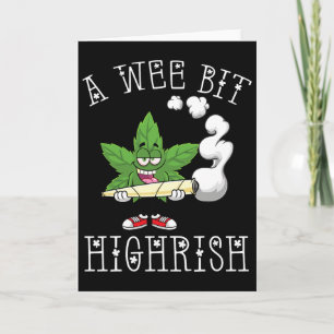 A Wee Bit High-rish Irish Funny St. Patrick's Day Card