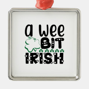 A Wee Bit Irish Metal Tree Decoration