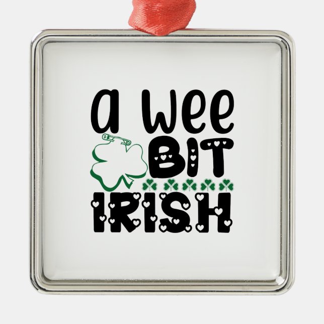 A Wee Bit Irish Metal Tree Decoration (Front)