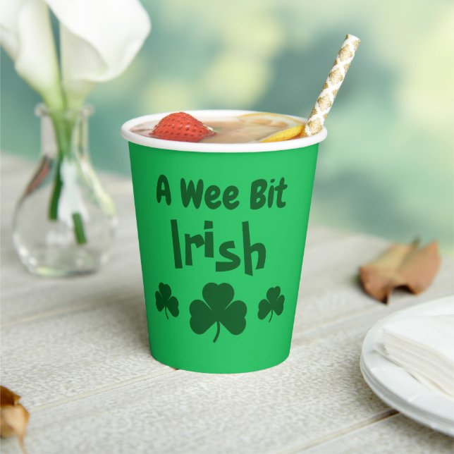 A Wee Bit Irish Paper Cups (Insitu)