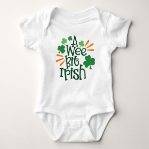 A Wee Bit Irish St. Patrick's Day Baby Bodysuit