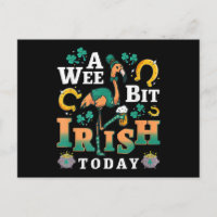 A Wee Bit Irish Today | St. Patrick’S Day Flamingo