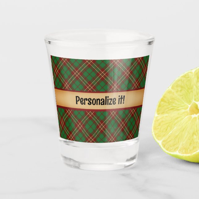 A Wee Dram of Scotch personalised  Shot Glass (Front)