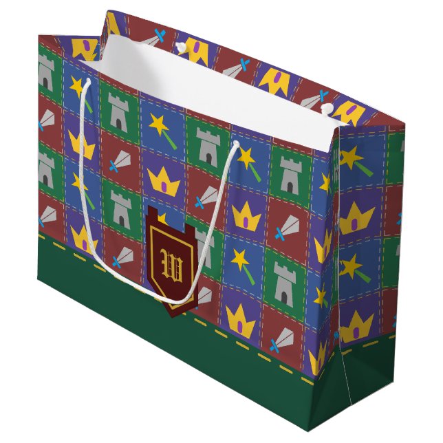 A Wee One's Fantasy Quilt Gift Bag (Front Angled)