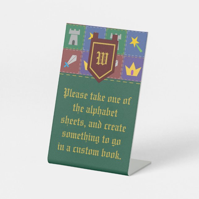 A Wee One's Fantasy Quilt Pedestal Sign (Front)